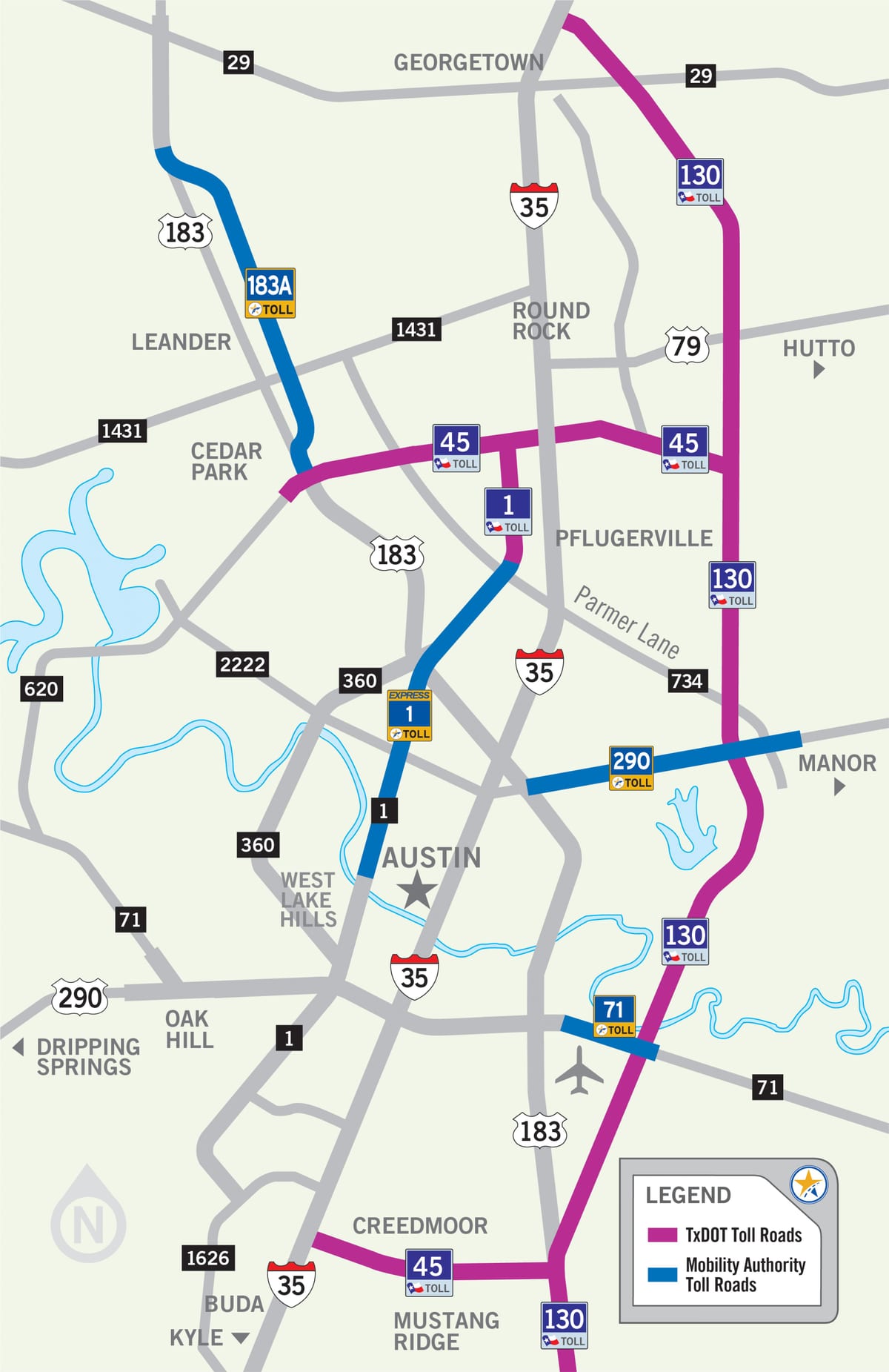 зураг Остин toll road